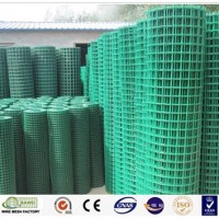 High quality low carbon green PVC coated welded mesh fence on sale